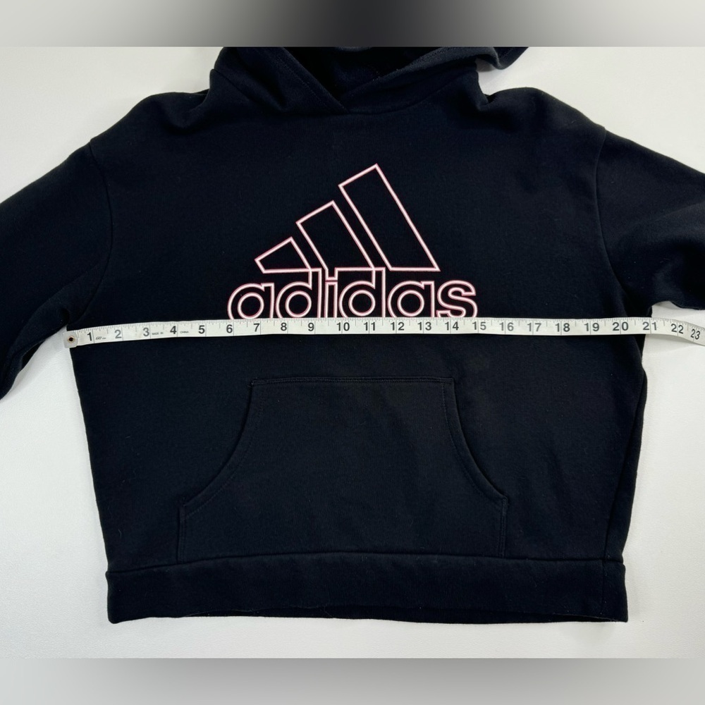 Adidas Sport Crop Girls 3 Stripe Goodie Size 14 - Picture 4 of 9